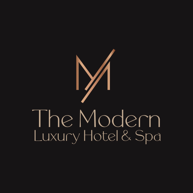 The Modern Luxury Hotel and Spa brand identity design